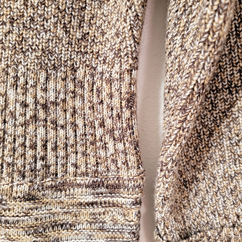 Maggy London Marled Knit Sweater Dress Cuffed Sleeves Merino Wool Blend NWOT - Picture 7 of 13